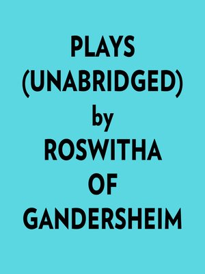 cover image of Plays (Unabridged)